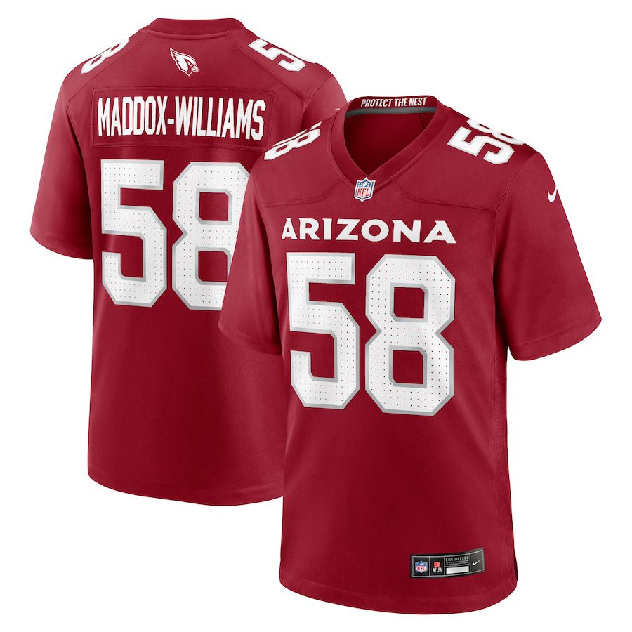 Men Arizona Cardinals #58 Tyreek Maddox-Williams Nike Cardinal Game NFL Jersey